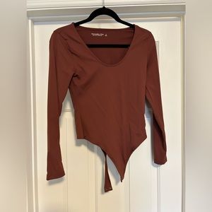 Abercrombie Soft A&F Collection Scoop Neck Bodysuit
